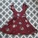 Urban Outfitters Dresses | Kimchi Blue Deep Maroon Floral Skater Dress | Color: Gray/Red | Size: Xs