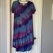 Lularoe Dresses | Lularoe Tie Dyed Carly Dress | Color: Pink/Purple | Size: Xs