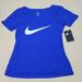 Nike Tops | Nike Athletic T Shirt Size Xs | Color: Blue/White | Size: Xs