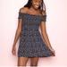 Brandy Melville Dresses | Brandy Melville Caley Off The Shoulder Dress | Color: Blue | Size: 0