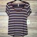 Lularoe Tops | Lularoe (1.0) Small Classic T Striped Print - Bnwt | Color: Blue | Size: S