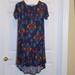 Lularoe Dresses | Lularoe Carly (High-Low) Dress, Small | Color: Blue/Red | Size: S