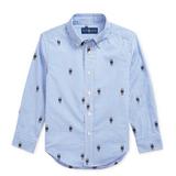 Ralph Lauren Shirts & Tops | Boys Polo Bear Gingham Cotton Shirt | Color: Blue | Size: Medium (10-12)