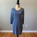 J. Crew Dresses | J.Crew Side Zipper Blue/Gray Striped Dress Size S | Color: Blue/Gray | Size: S