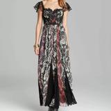 Free People Dresses | Free People Wild Heart Print Chiffon Maxi Dress | Color: Red | Size: 4