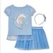 Disney Matching Sets | Disney Frozen Elsa Anna Tutu Skirt | Color: Blue/Silver | Size: 2tg