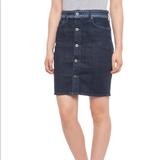 Levi's Skirts | Levi's Made & Crafted Button Front Pencil Skirt 27 | Color: Blue | Size: Various