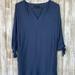 Madewell Dresses | Madewell Smoke Blue Du Jour Tunic Chic Dress Xxs | Color: Blue | Size: Xxs
