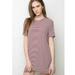 Brandy Melville Dresses | Brandy Melville Luana T-Shirt Dress | Color: Red/White | Size: One Size