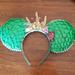 Disney Accessories | Little Mermaid Minnie Mouse Ears Headband | Color: Cream/Green | Size: Os