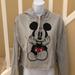 Disney Tops | Disney Mickey Mouse Gray Cropped Hoodie | Color: Gray | Size: Xl