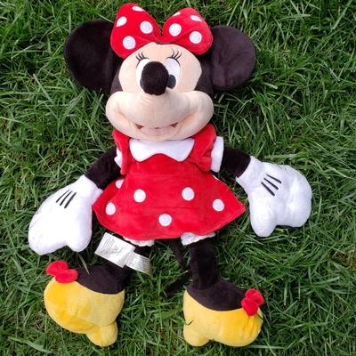 Disney Toys | Minnie Mouse Plush Disney Store | Color: Black/Red | Size: Osbb