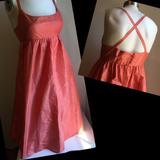 J. Crew Dresses | Jcrew Crisscross Back Silk Dress In Salmon Barbie Core | Color: Pink | Size: 6p