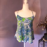 Lilly Pulitzer Tops | Lilly Pullitzer The Maisy | Color: Blue/Green | Size: S