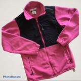 Columbia Jackets & Coats | Ladies Pink Fleece Columbia Zip Up Jacket Medium | Color: Black/Pink | Size: M