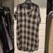 Madewell Dresses | Madewell Plaid Shirtdress | Color: Black/White | Size: Xxs