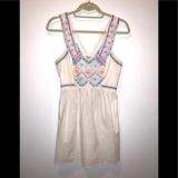 American Eagle Outfitters Dresses | American Eagle Outfitters White Embroidered Dress | Color: White | Size: 4