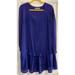 Anthropologie Dresses | Knit And Chiffon Cobalt Blue Dress/Tunic | Color: Blue | Size: M