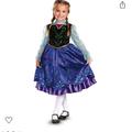 Disney Costumes | Disney Frozen Anna Costume M | Color: Blue/Purple | Size: M 7-8