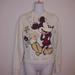 Disney Tops | Disneyland Resort Mickey Mouse Pullover Sweatshirt | Color: Cream/White | Size: Xs