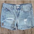 Madewell Shorts | Madewell Rip & Repair Boyfriend Jean Shorts | Color: Blue | Size: 25