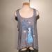 Disney Tops | Disneyland Resort Frozen Tank Top | Color: Blue/Gray | Size: Xl