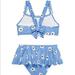 Kate Spade Swim | Kate Spade Ny Girls Daisy Two Piece Swimsuit 14y | Color: Blue/White | Size: 14 Y