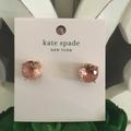 Kate Spade Jewelry | Kate Spade Light Peach Stud Earrings | Color: Gold | Size: Os