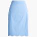 J. Crew Skirts | Jcrew Blue Scalloped Pencil Skirt | Color: Blue | Size: 6