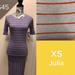 Lularoe Dresses | Lularoe Julia | Color: Purple/Red | Size: Xs