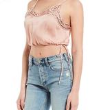 Free People Tops | 2xhpfree People Blouson Cropped Bralette Camisole | Color: Cream/Pink | Size: S
