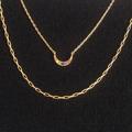 Madewell Jewelry | Madewell A Set Of 2 Necklaces, W/Pave Moon Pendant | Color: Gold | Size: Os