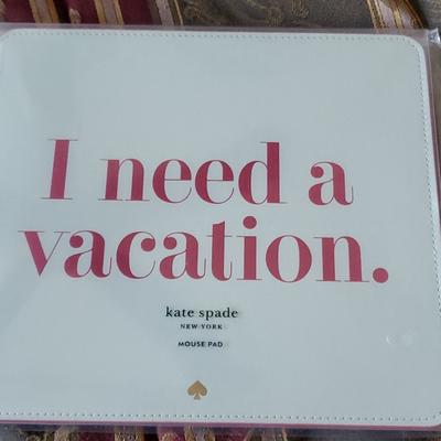 Kate Spade Other | Kate Spade Mouse Pad Yes We Do Xo Its Awesome | Color: Gray/Pink | Size: Os