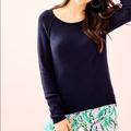 Lilly Pulitzer Sweaters | Lilly Pulitzer Petrina Navy Sweater | Color: Blue | Size: Xl