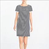 J. Crew Dresses | J. Crew Zippered Shoulder Striped T-Shirt Dress | Color: Blue/White | Size: M