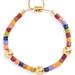 Madewell Jewelry | Madewell New Rainbow Beaded Slider Bracelet | Color: Gold | Size: Os