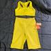 Nike Intimates & Sleepwear | Nike Sports Bra + H&M Training Shorts | Color: Yellow | Size: Xs