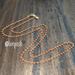 Madewell Jewelry | Madewell Orange Bead Gold Necklace 28" | Color: Gold/Orange | Size: Os