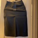 Burberry Skirts | Burberry Leather Skirt | Color: Black | Size: Xs