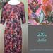 Lularoe Dresses | Nwt Beautiful Lularoe Julia Dress - 2xl | Color: Pink | Size: Xxl
