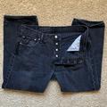 Levi's Jeans | Levi’s 501 Button Denim | Color: Black | Size: 36
