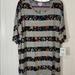 Lularoe Tops | Lularoe Irma Nwt 2xl | Color: Black/Gray | Size: Xxl