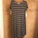 Lularoe Dresses | Lularoe Carley | Color: Black/Gray | Size: Xs