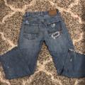 American Eagle Outfitters Bottoms | Men’s/Boy’s American Eagle Distressed Jeans 26x28 | Color: Blue | Size: 26x28