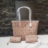 Coach Bags | Coach Tote Bag & Glasses Case | Color: Pink/Tan | Size: Os