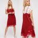 Free People Dresses | Free People Floral Slip Dress And Polka Dot Lace Slip Outfit | Color: Red/White | Size: S