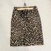 J. Crew Skirts | J. Crew Animal Print Skirt | Color: Black/Brown | Size: 0