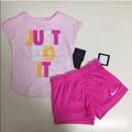 Nike Matching Sets | Nike Pink Cute Girl Shorts Set 6227 | Color: Pink | Size: 6g