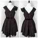 Jessica Simpson Dresses | Jessica Simpson Black V-Neck Belted Formal Dress | Color: Black | Size: 8