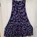 Lularoe Skirts | Euc Lularoe Floral Maxi Skirt / Dress | Color: Blue/White | Size: Xxs